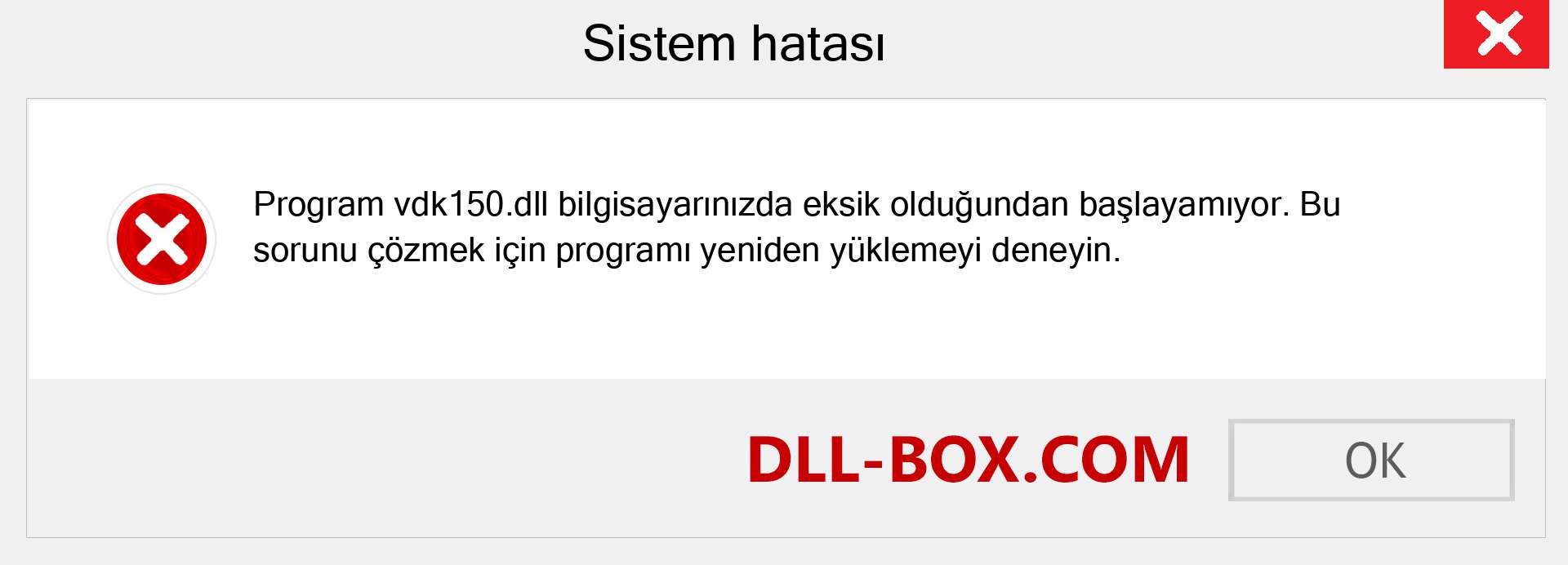 vdk150.dll dosyası eksik mi? Windows 7, 8, 10 için İndirin - Windows'ta vdk150 dll Eksik Hatasını Düzeltin, fotoğraflar, resimler